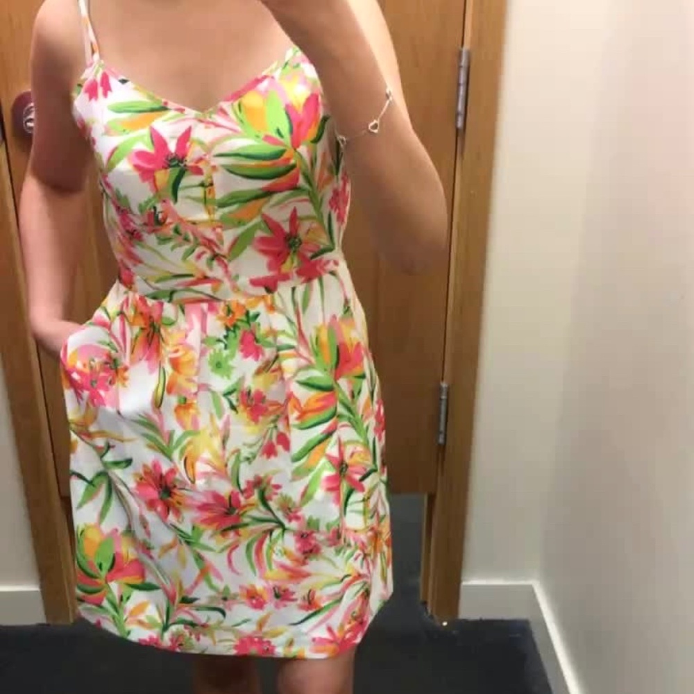 J.Crew Spring Floral Vivid Size 8-10 Mini Dress Women’s